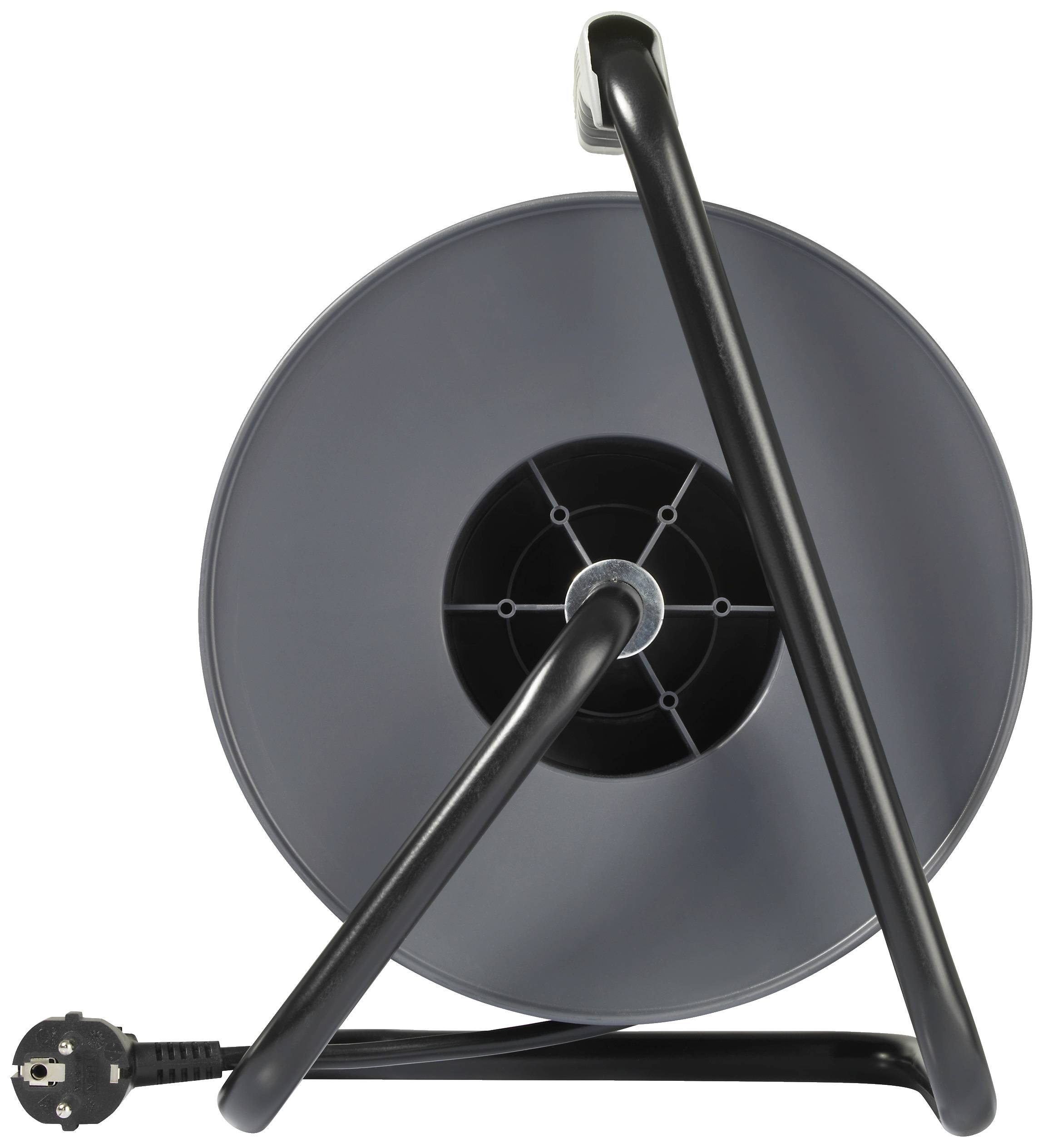 Sygonix SY-5655926 Kabeltrommel 25m Schwarz Schutzkontakt-Stecker