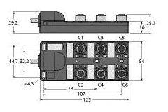 Turck TB-6M12-5P3-2/TXL 6611933 Sensor/Aktorbox passiv 1St.