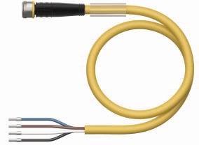 Turck 6630083 Sensor-/Aktor-Anschlussleitung 2m Polzahl Sensoren: 4 1St.
