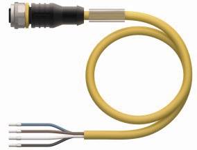 Turck 6629002 Sensor-/Aktor-Anschlussleitung 2m Polzahl Sensoren: 4 1St.