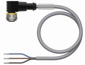 Turck 6629503 Sensor-/Aktor-Anschlussleitung 2m Polzahl Sensoren: 3 1St.