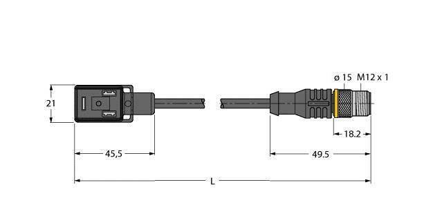 Turck VIS02-S80E-0,3-RSC5.31T/TXL Ventil steckverbinder Bauform BI 6606523 VIS02-S80E-0,3-RSC5.31T/TXL 6606523 Inhalt: 1St.