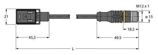 Turck VIS02-S80E-1,5-RSC5.31T/TEL Ventil steckverbinder Bauform BI 6606863 VIS02-S80E-1,5-RSC5.31T/TEL 6606863 Inhalt: 1St.