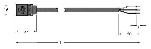 Turck VC8S22-T80E-5/TXL Ventilsteck- verbinder Bauform C 6606530 VC8S22-T80E-5/TXL 6606530 Inhalt: 1St.