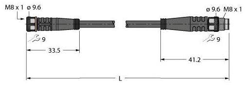 Turck 6627117 Sensor-/Aktor-Steckverbinder, konfektioniert 1.50m Polzahl Sensoren: 3 1St.