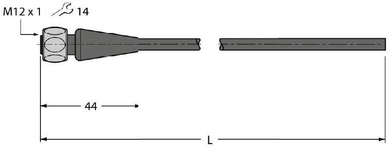 Turck 100000276 Sensor-/Aktor-Anschlussleitung 0.50m Polzahl Sensoren: 5 1St.
