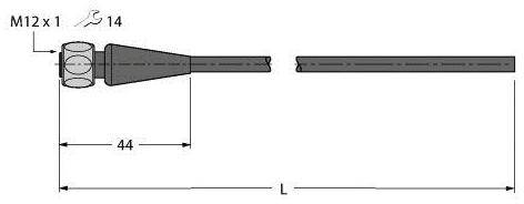 Turck 6934219 Sensor-/Aktor-Anschlussleitung 5m Polzahl Sensoren: 5 1St.