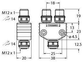 Turck 6936821 Sensor-/Aktor-Verteiler und Adapter 1St.