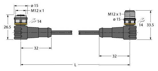 Turck 6625977 Sensor-/Aktor-Steckverbinder, konfektioniert 2m Polzahl Sensoren: 3 1St.