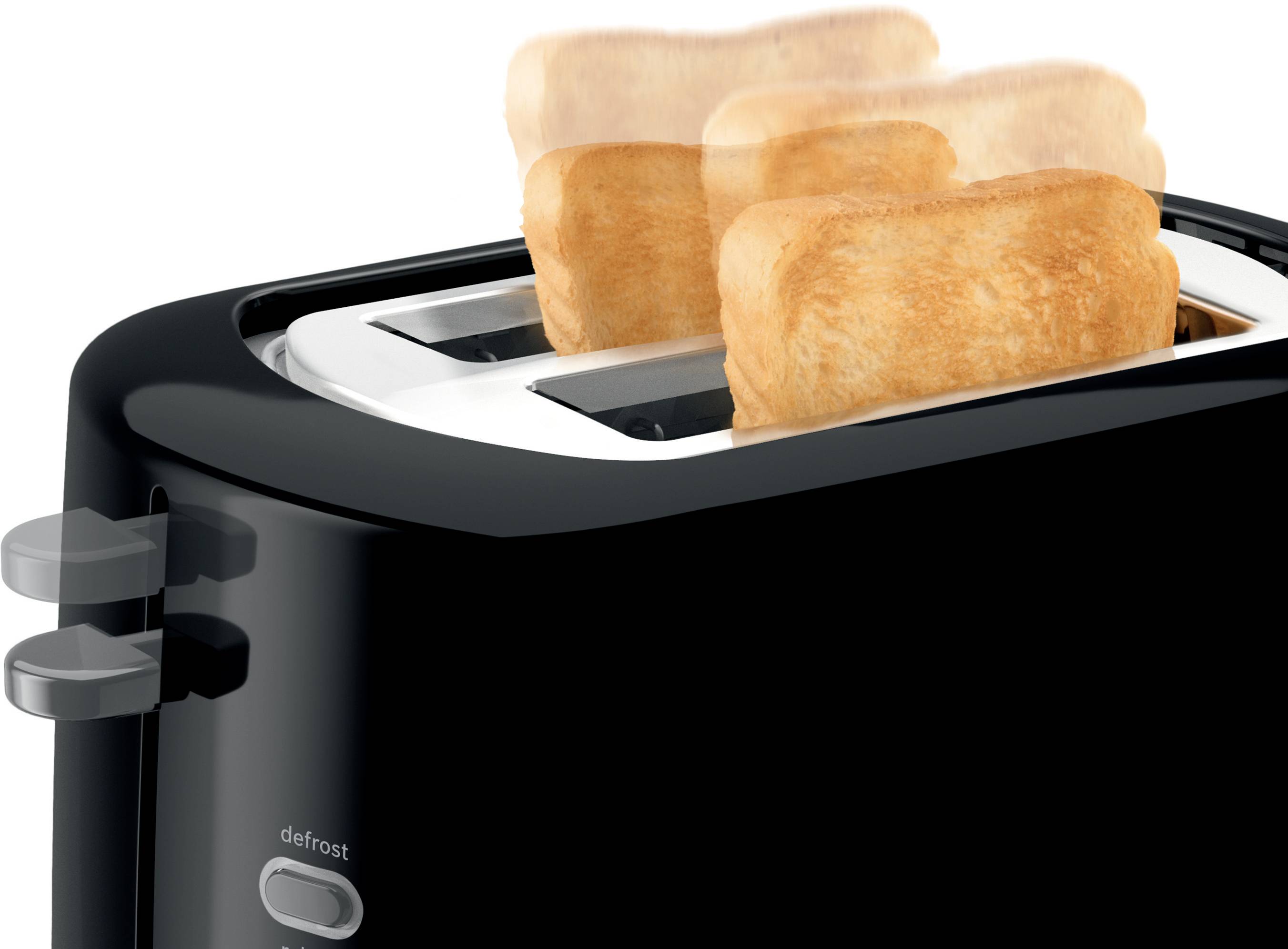 Bosch Haushalt TAT3A113 Toaster mit Brötchenaufsatz Schwarz