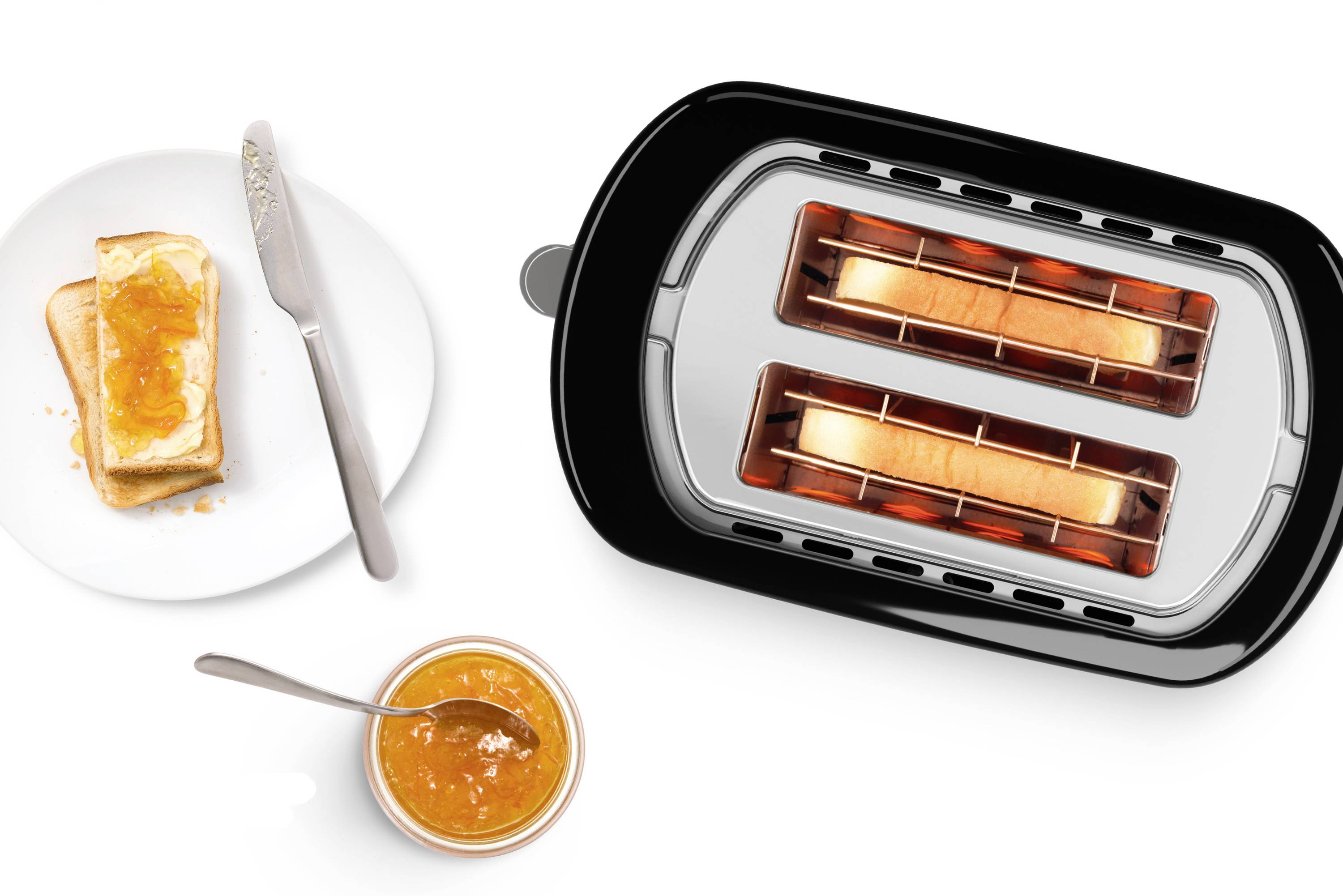 Bosch Haushalt TAT3A113 Toaster mit Brötchenaufsatz Schwarz