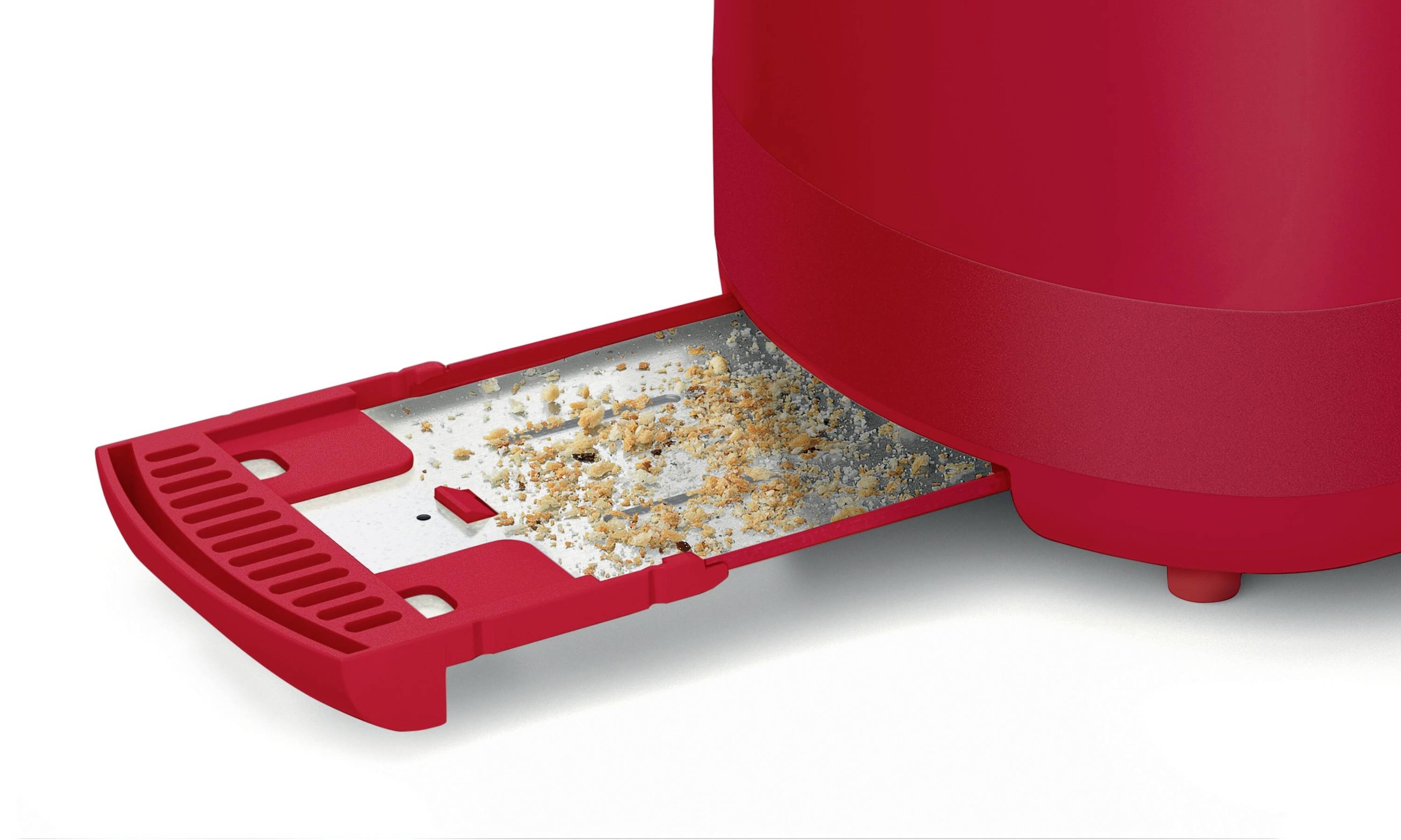 Bosch Haushalt TAT3A114 Toaster mit Brötchenaufsatz Rot