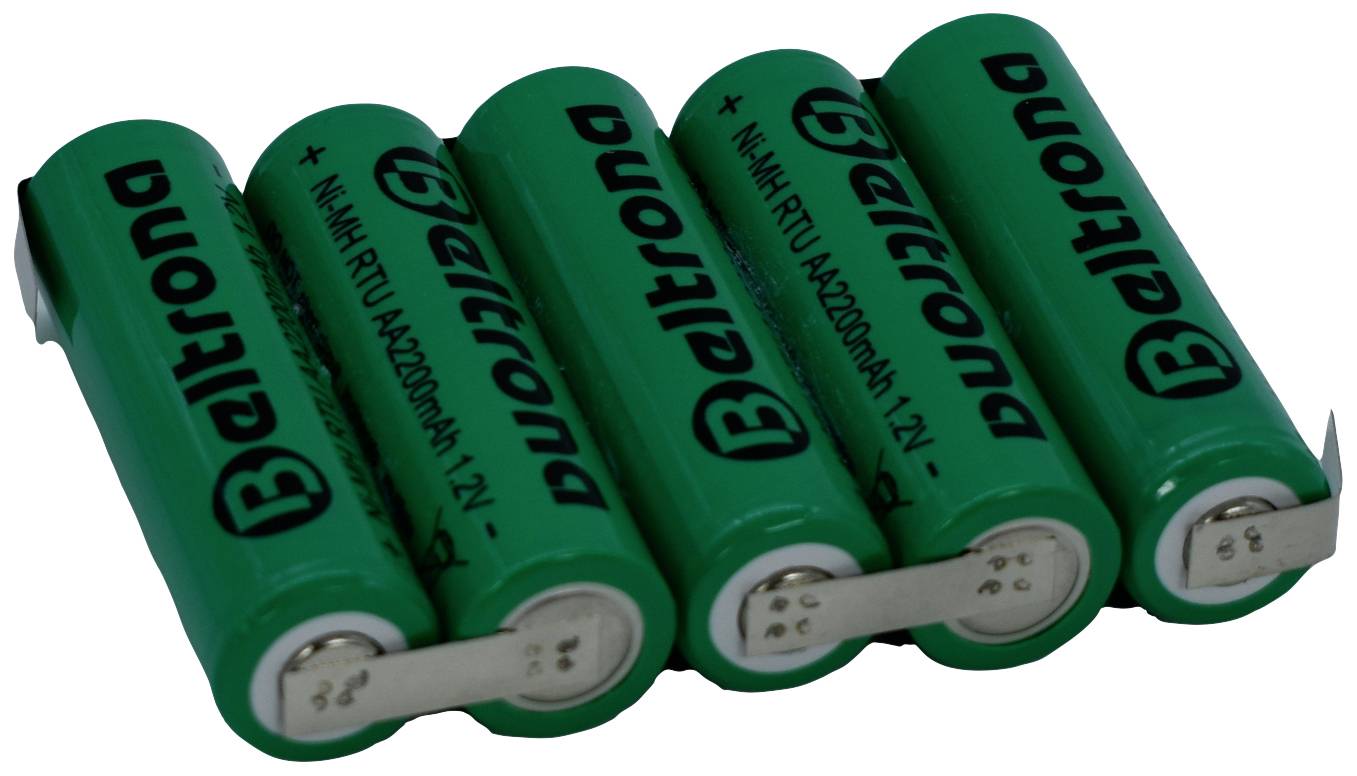 Beltrona RTU5AAZ Akkupack 5x Mignon (AA) Z-Lötfahne NiMH 6 V 2200 mAh