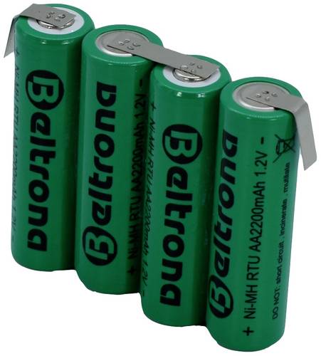 RTU4AAZ Akkupack 4x Mignon (aa) Z-Lötfahne NiMH 48 v 2200 mAh - Beltrona