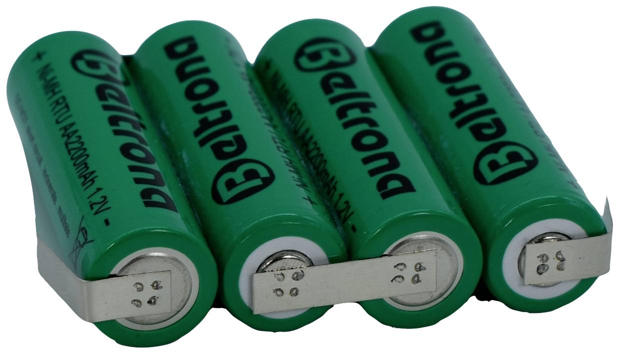 Beltrona RTU4AAZ Akkupack 4x Mignon (AA) Z-Lötfahne NiMH 4.8 V 2200 mAh