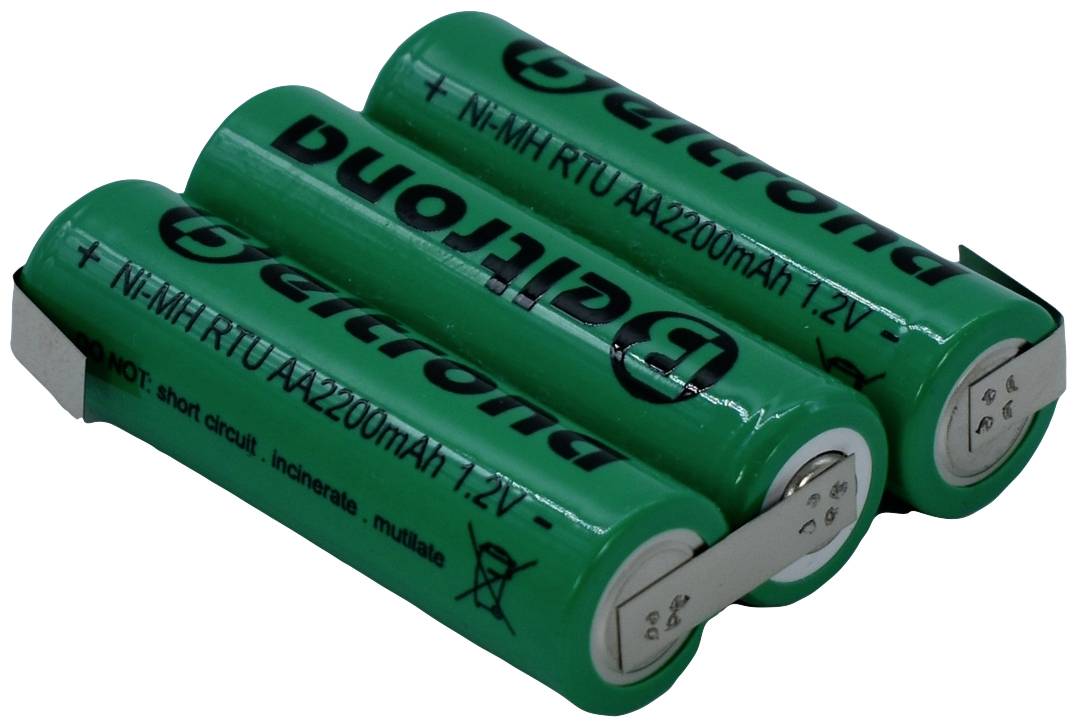 Beltrona RTU3AAZ Akkupack 3x Mignon (AA) Z-Lötfahne NiMH 3.6V 2200 mAh