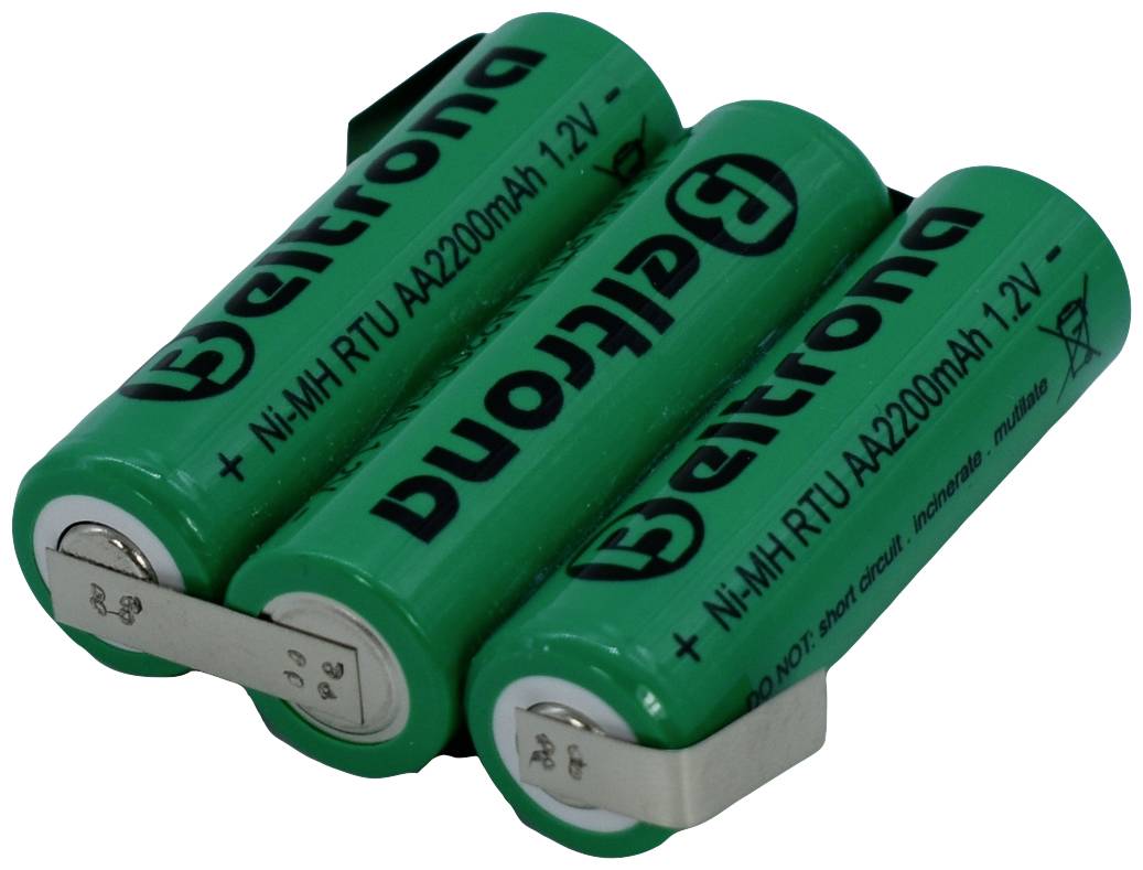Beltrona RTU3AAZ Akkupack 3x Mignon (AA) Z-Lötfahne NiMH 3.6V 2200 mAh
