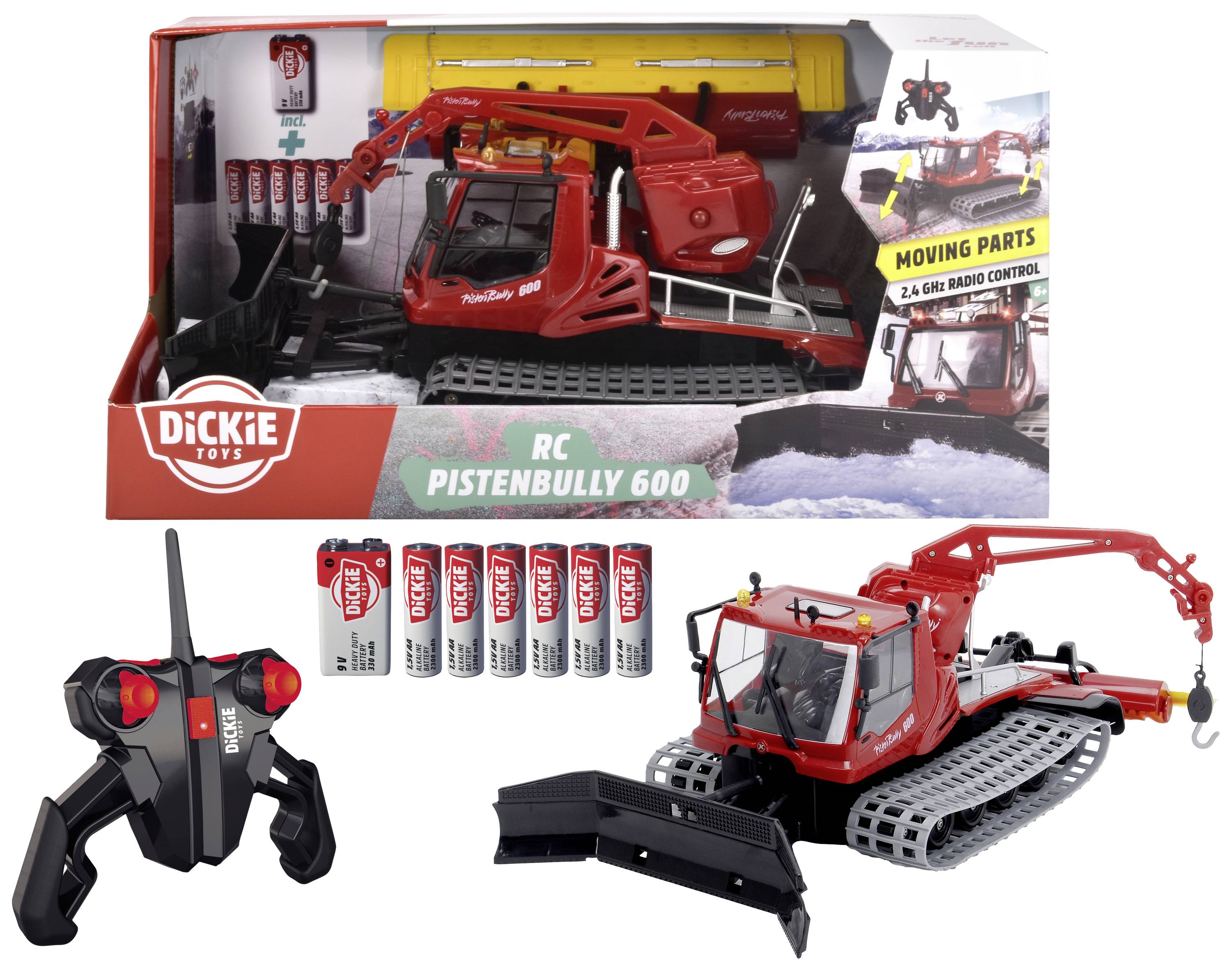 Dickie Toys 201108001 Pistenbully 600 1:18 RC Einsteiger Modellauto Elektro Raupe