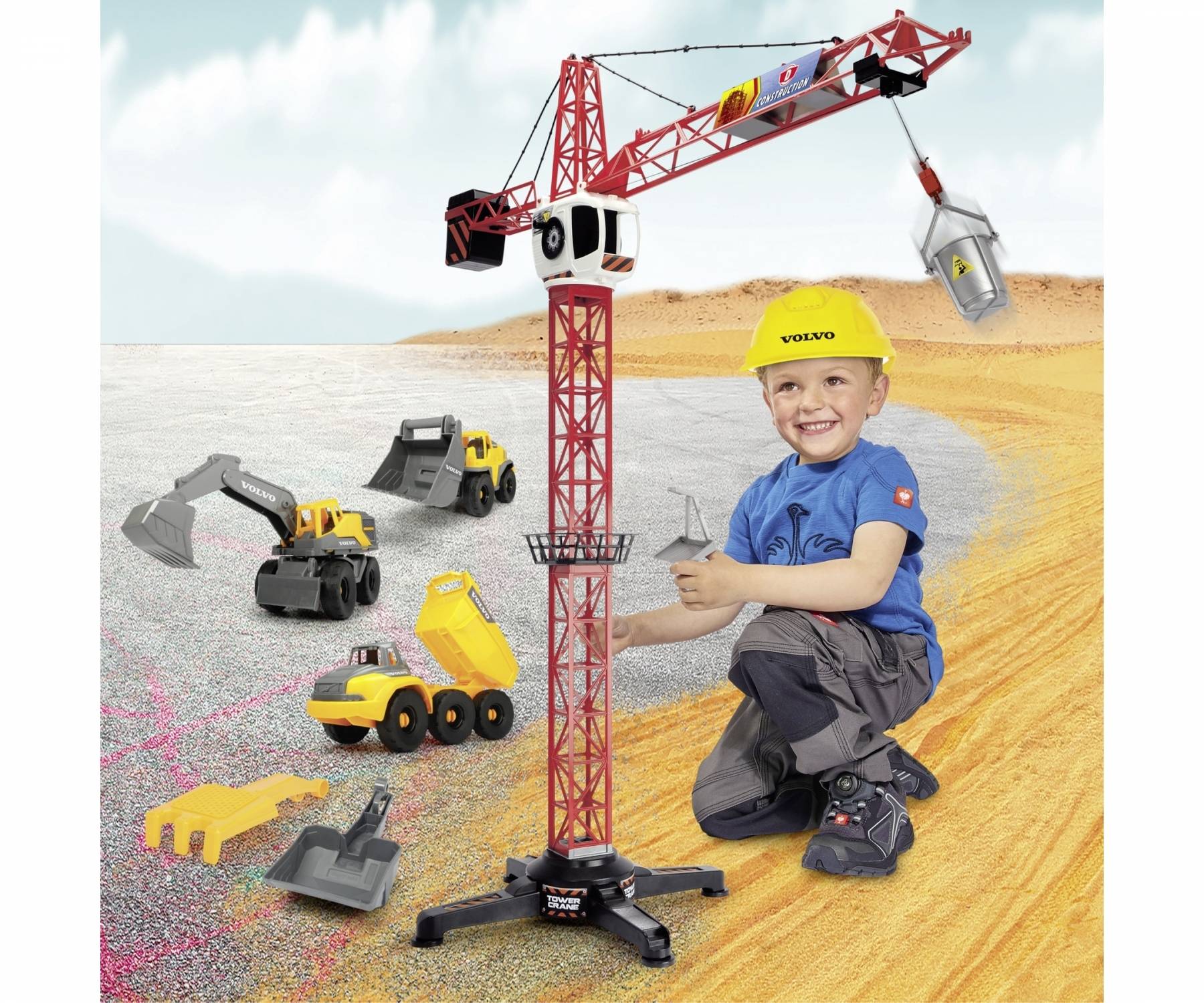 Dickie Toys Baufahrzeug Modell Baukran Fertigmodell Kran Modell