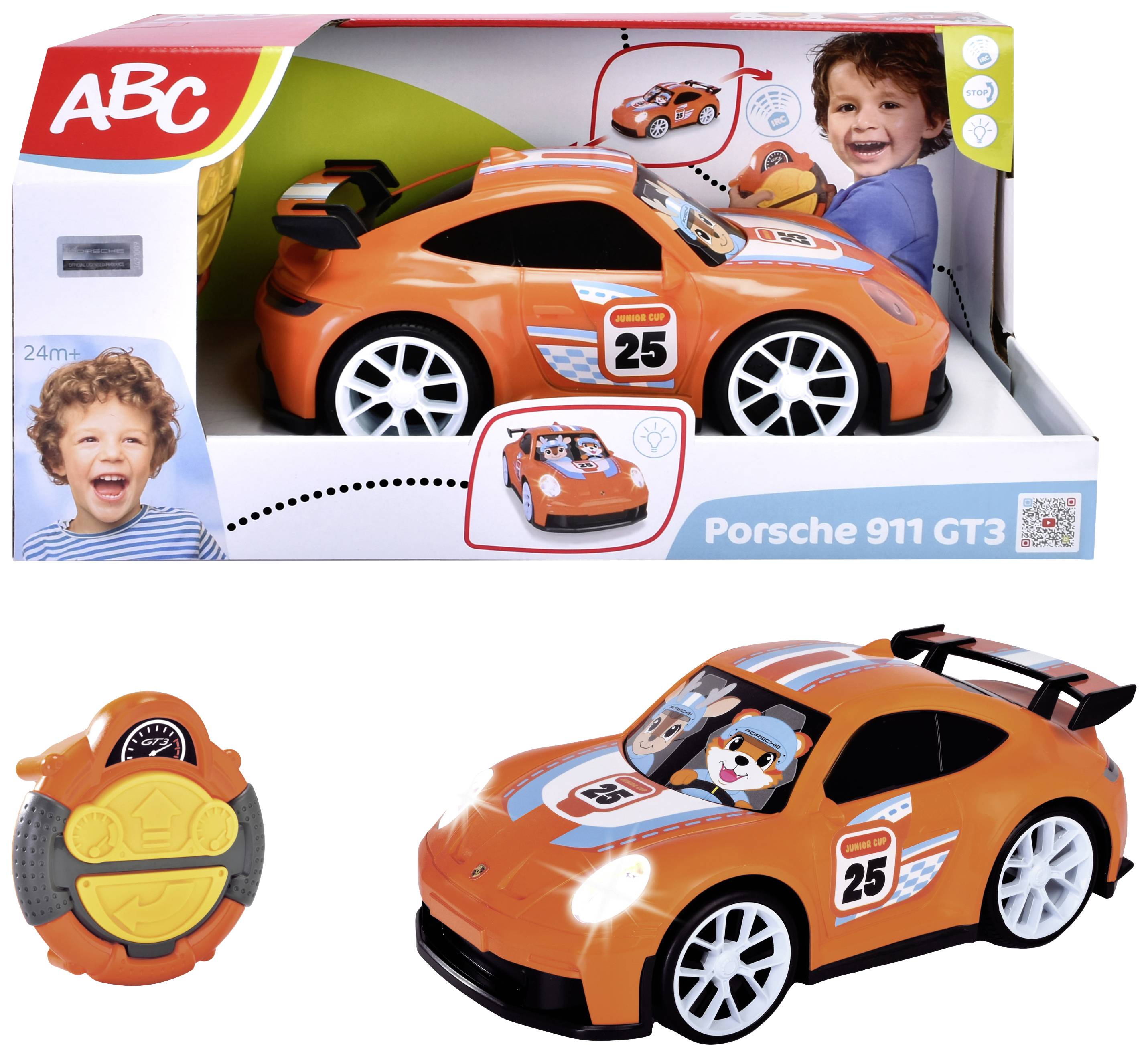Dickie Toys 204116005 ABC IRC Porsche 911 GT3 RC Einsteiger Modellauto