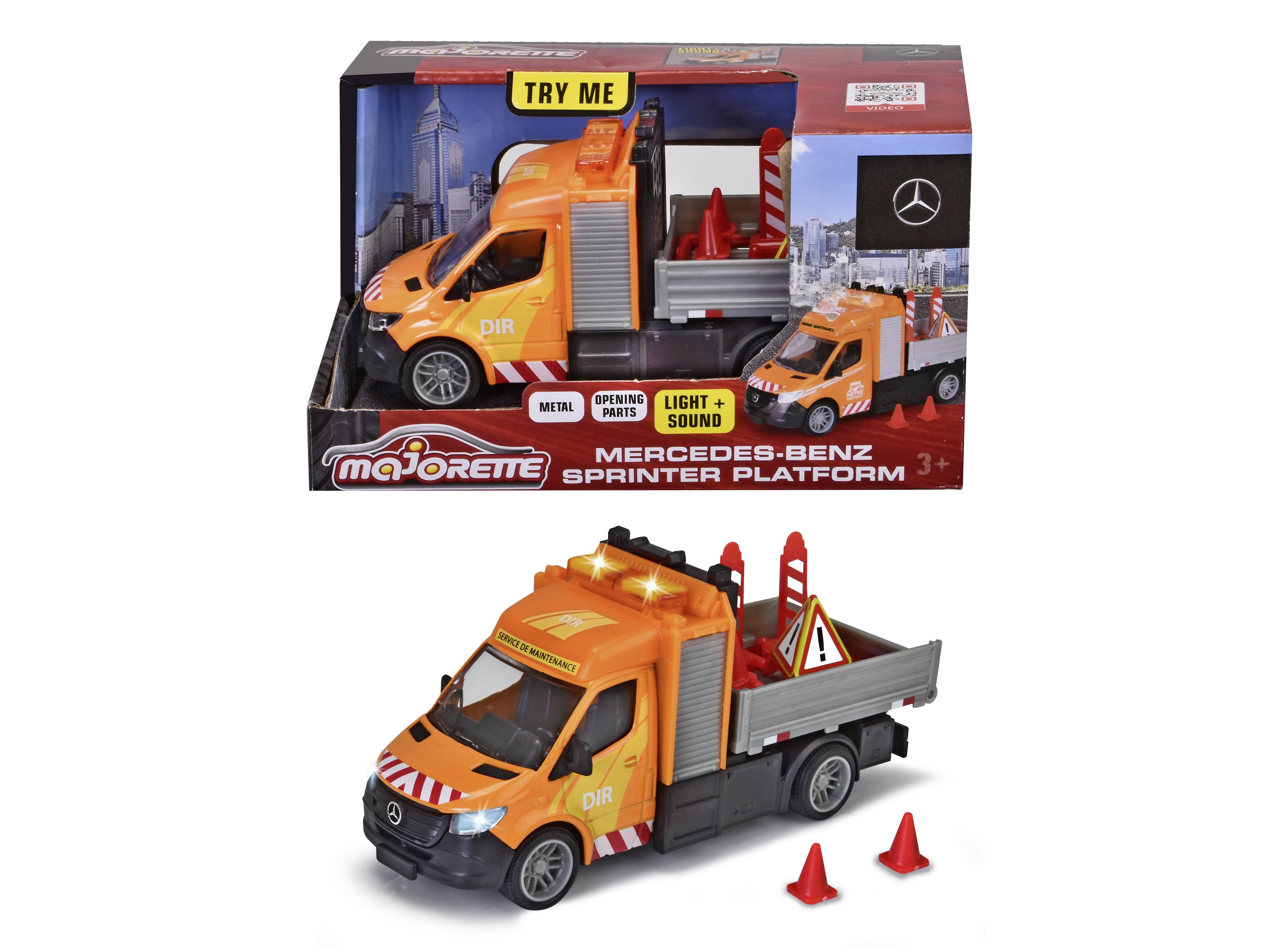Majorette PKW Modell Mercedes Benz Sprinter Platform Fertigmodell PKW Modell