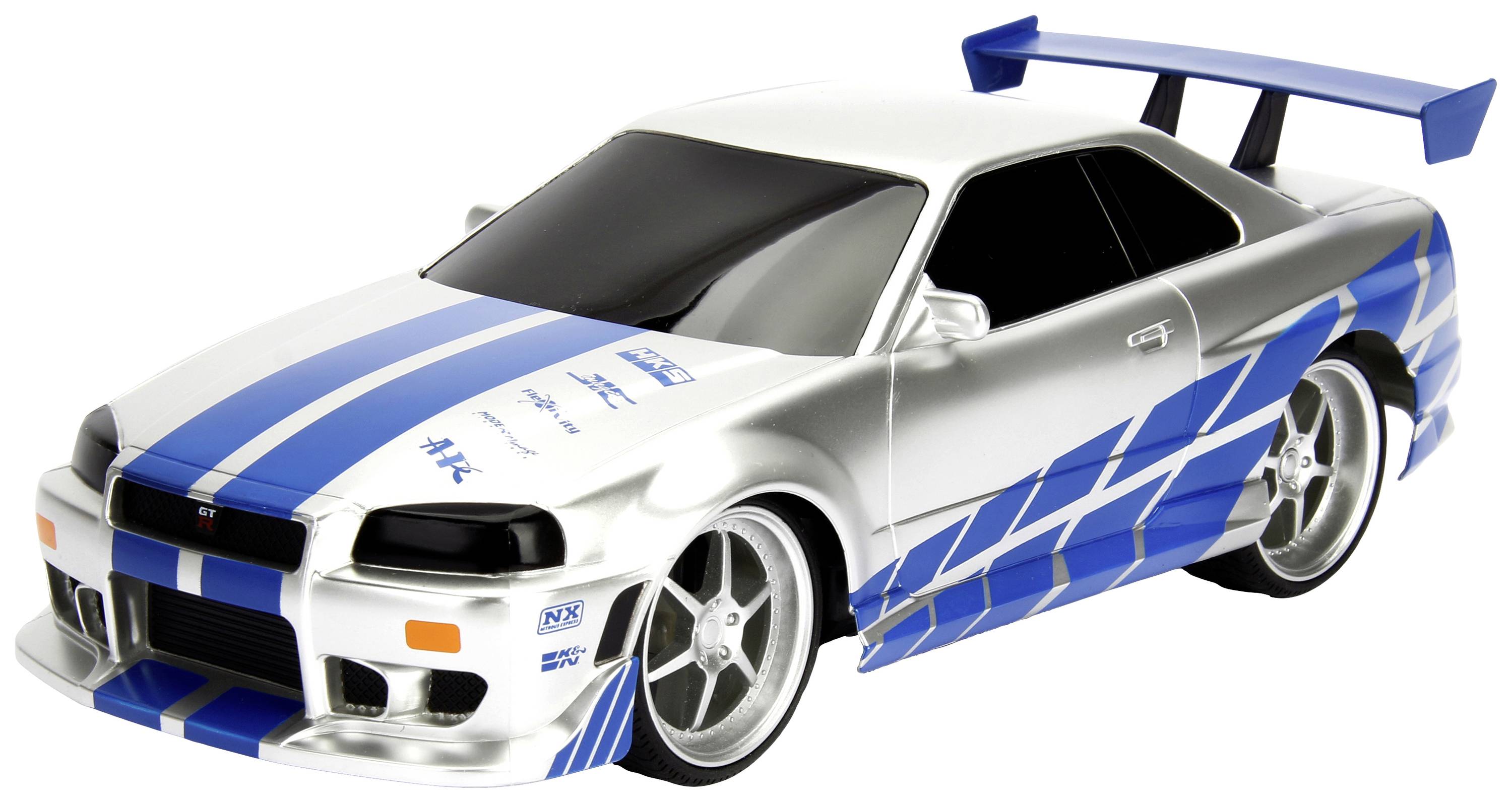 JADA TOYS 253206007 Fast&Furious RC Nissan Skyline GTR 1:16 RC Einsteiger Modellauto Elektro Straßenmodell