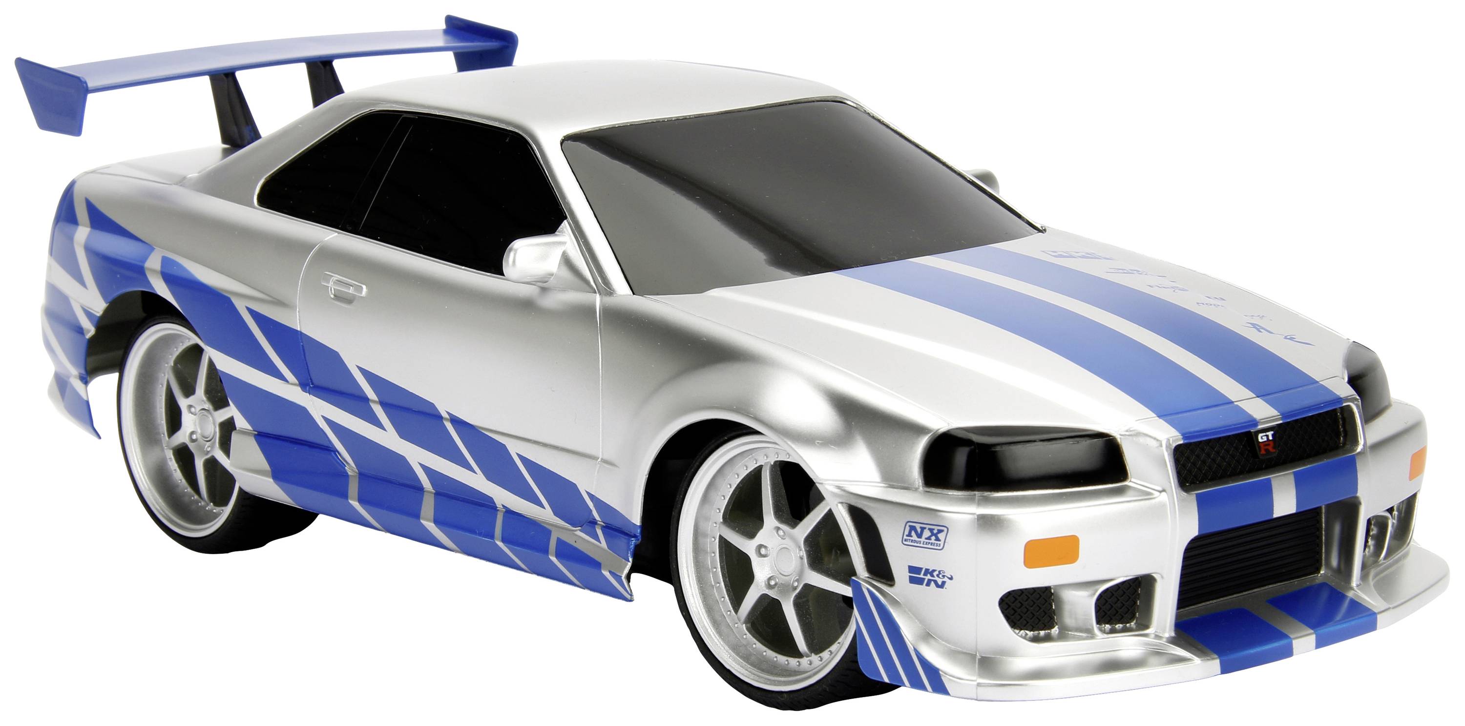 JADA TOYS 253206007 Fast&Furious RC Nissan Skyline GTR 1:16 RC Einsteiger Modellauto Elektro Straßenmodell