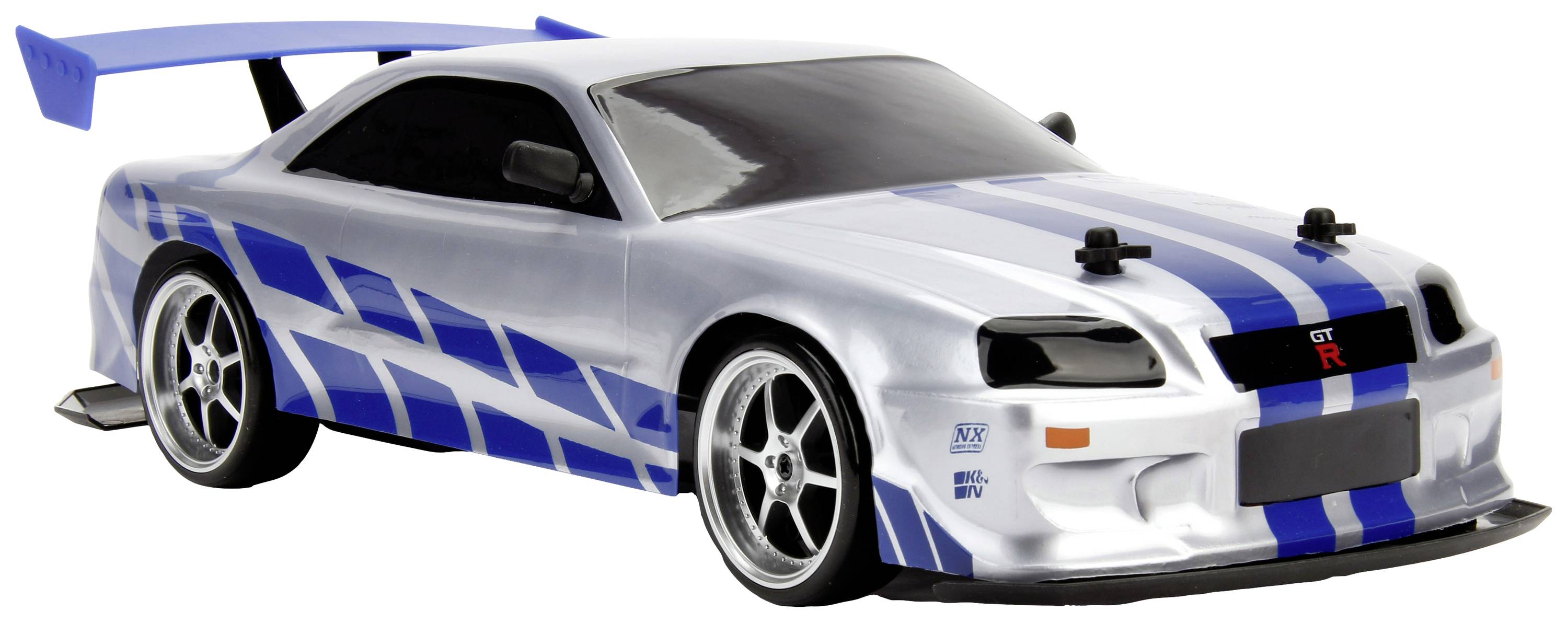 JADA TOYS 253209000 Fast&Furious RC Nissan Skyline GTR 1:10 RC Einsteiger Modellauto Elektro Straßenmodell