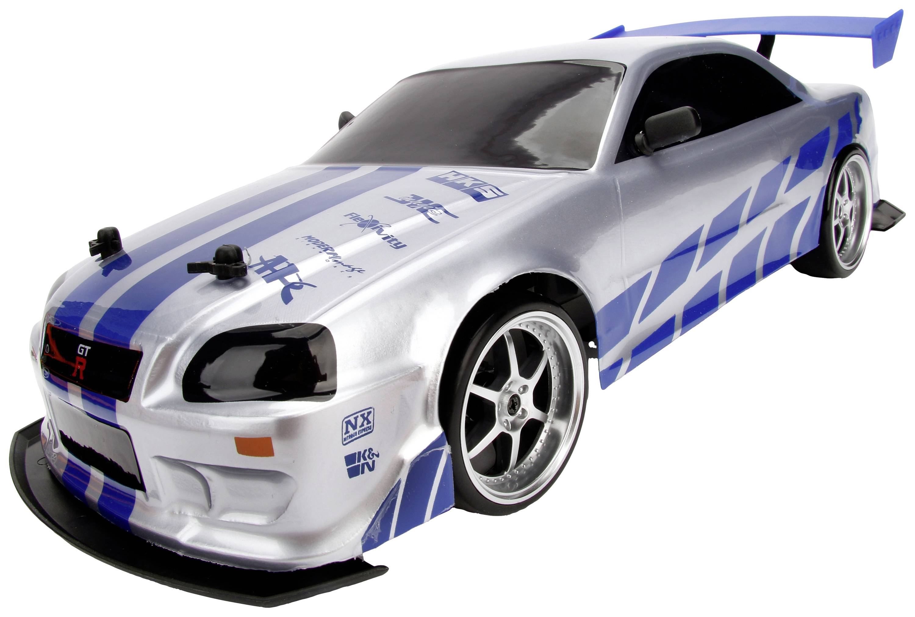 JADA TOYS 253209000 Fast&Furious RC Nissan Skyline GTR 1:10 RC Einsteiger Modellauto Elektro Straßenmodell