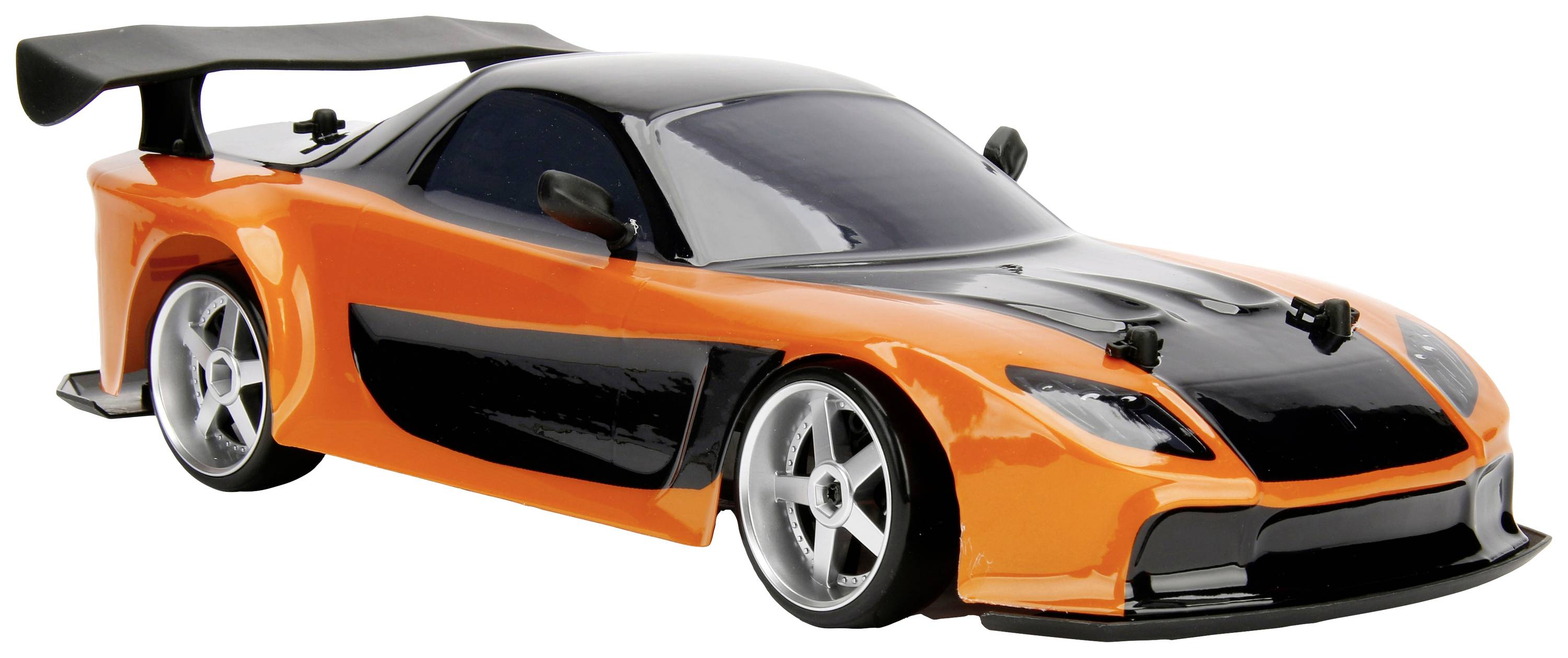 JADA TOYS 253209001 Fast & Furious RC Drift Mazda RX-7 1:10 RC Einsteiger Modellauto Elektro Straßenmodell