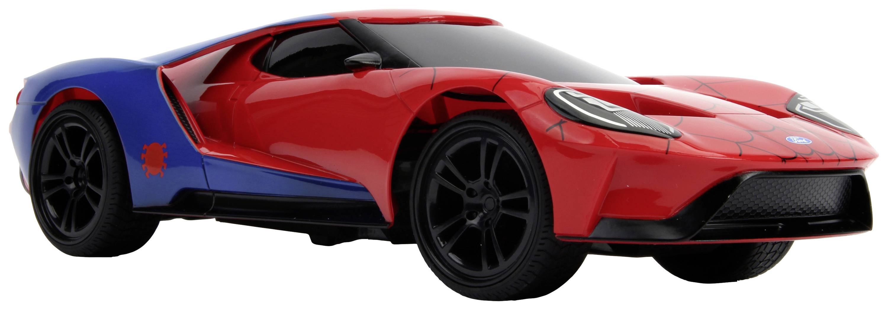 JADA TOYS 253226002 Marvel Spider-Man RC 2017 Ford GT 1:16 RC Einsteiger Modellauto Elektro Sportwagen