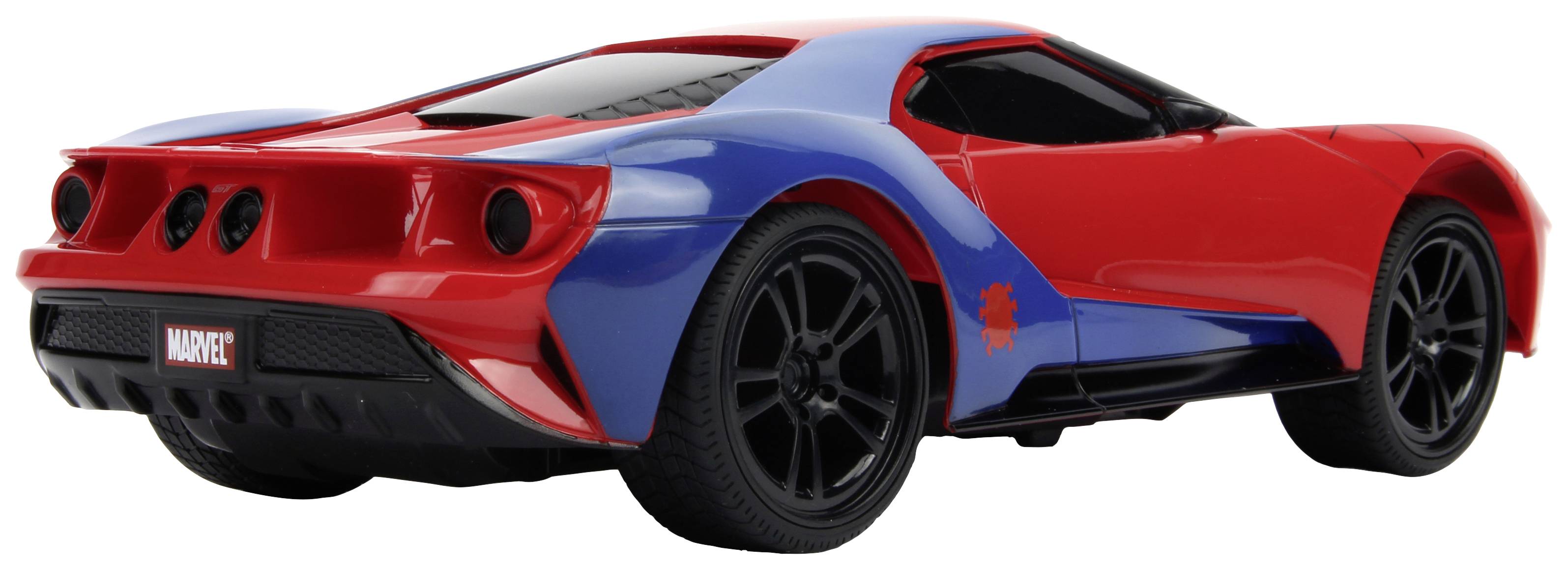 JADA TOYS 253226002 Marvel Spider-Man RC 2017 Ford GT 1:16 RC Einsteiger Modellauto Elektro Sportwagen
