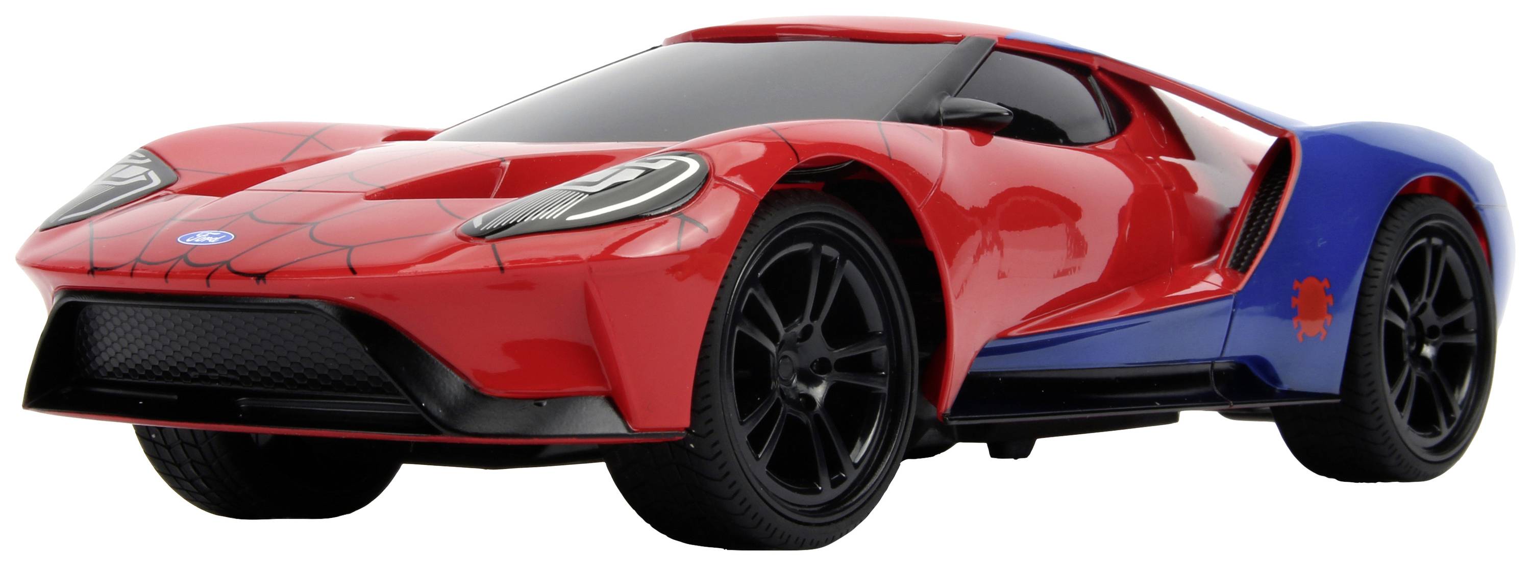 JADA TOYS 253226002 Marvel Spider-Man RC 2017 Ford GT 1:16 RC Einsteiger Modellauto Elektro Sportwagen