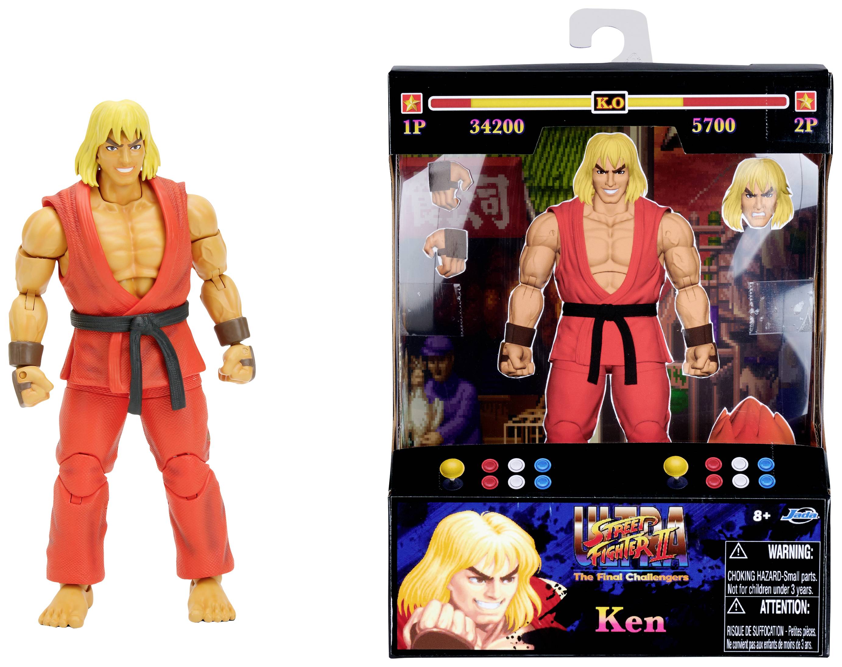 JADA TOYS Street Fighter II Ken 6" Figure