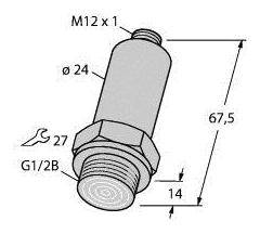Turck Drucktransmitter 1 St. PT016R-29-LI3-H1140