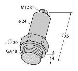 Turck Drucktransmitter 1 St. PT060R-26-LI3-H1140