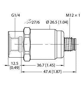 Turck Drucktransmitter 1 St. PT6R-1001-I2-H1143