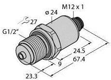 Turck Drucktransmitter 1 St. PT16R-1008-I2-H1143