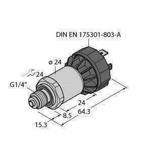 Turck Drucktransmitter 1 St. PT6A-1040-I2-DA91