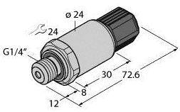 Turck Drucktransmitter 1 St. PT10R-2004-I2-TC11