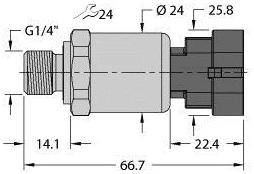 Turck Drucktransmitter 1 St. PT010R-1104-I2-AMPS1.5