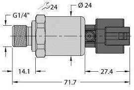 Turck Drucktransmitter 1 St. PT10R-1104-I2-DT043P