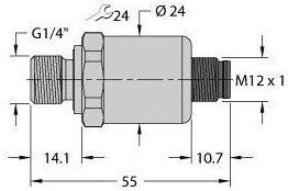 Turck Drucktransmitter 1 St. PT010R-1104-I2-H1143