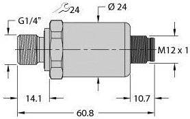 Turck Drucktransmitter 1 St. PT250R-2104-I2-H1143