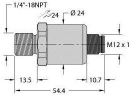 Turck Drucktransmitter 1 St. PT100PSIG-1103-I2-H1143