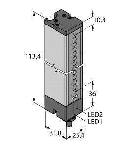 Turck Einweg-Lichtschranke LX3E Schutzfeldhöhe 67mm