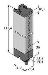Turck Einweg-Lichtschranke LX3RSR Schutzfeldhöhe 67mm