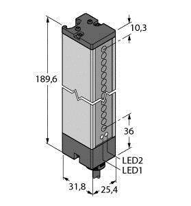Turck Einweg-Lichtschranke LX6E Schutzfeldhöhe 143mm
