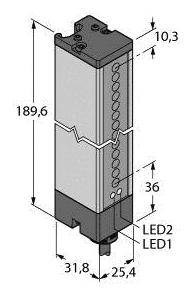 Turck Einweg-Lichtschranke LX6ESR Schutzfeldhöhe 143mm