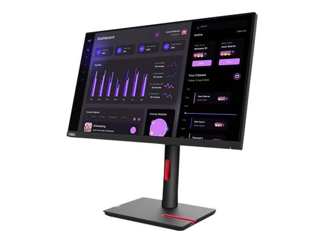Lenovo ThinkVision T24i-30 LED-Monitor EEK E (A - G) 60.5 cm (23.8 Zoll) 1920 x 1080 Pixel 16:9 4 ms DisplayPort, Audio-Line-out, HDMI®, USB-A (USB